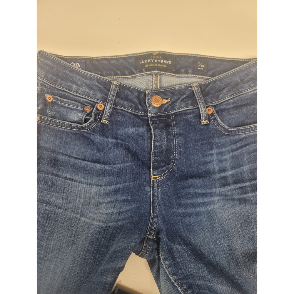 Lucky Brand Lolita Skinny Ankle Jeans Womens‎ Size 2/26 Dark Wash Denim